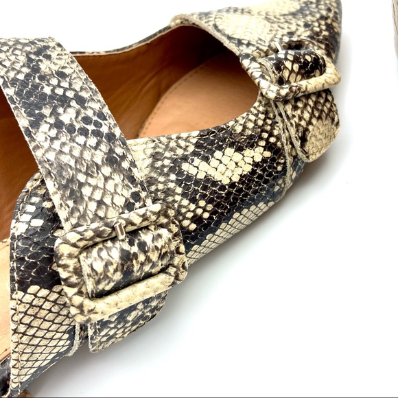 Mi,iM Hannah Slide on Snakeskin Print Mules Size 8 - Picture 2 of 10